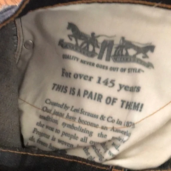 Levi 505 Jeans Black - Picture 2 of 6